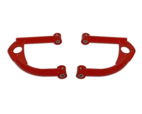 Spohn Bright Red 4130N Chrome Moly Tubular Front Upper A-Arms w/ Bushings Chevrolet | Pontiac GM F-Body 1993-2002