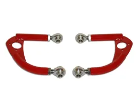 Spohn Bright Red 4130N Chrome Moly Tubular Adjustable Front Upper A-Arms w/ Spherical Rod Ends Chevrolet | Pontiac GM F-Body 1993-2002