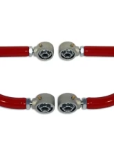 Spohn Bright Red 4130N Chrome Moly Tubular Adjustable Front Upper A-Arms w/ Del-Sphere Pivot Joints Chevrolet | Pontiac GM F-Body 1993-2002                                     - 743-DS-4130R - Image 7