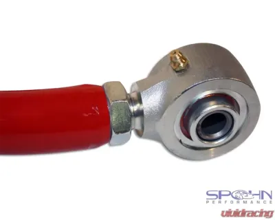 Spohn Bright Red 4130N Chrome Moly Tubular Adjustable Front Upper A-Arms w/ Del-Sphere Pivot Joints Chevrolet | Pontiac GM F-Body 1993-2002 - 743-DS-4130R