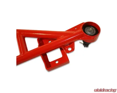 Spohn Bright Red 4130N Chrome Moly Tubular Front Lower A-Arms w/ Del-Sphere Pivot Joints Chevrolet | Pontiac GM F-Body 1993-2002 - 745-4130R