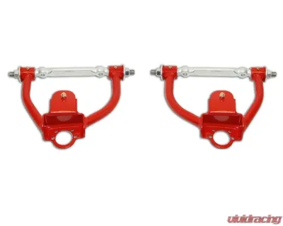 Spohn Gloss Black 4140 Chrome Moly Tubular Upper A-Arms Stock & Drop Spindles w/ Polyurethane Bushings GM G-Body 1978-1987 - 755B