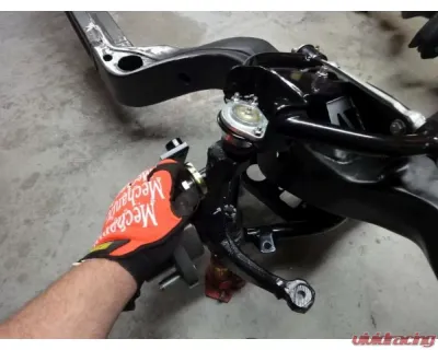 Spohn Gloss Black 4140 Chrome Moly Tubular Upper A-Arms Stock & Drop Spindles w/ Polyurethane Bushings GM G-Body 1978-1987 - 755B