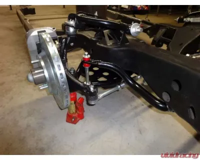 Spohn Gloss Black 4140 Chrome Moly Tubular Upper A-Arms Stock & Drop Spindles w/ Polyurethane Bushings GM G-Body 1978-1987 - 755B