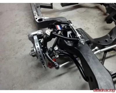 Spohn Gloss Black 4140 Chrome Moly Tubular Upper A-Arms Stock & Drop Spindles w/ Polyurethane Bushings GM G-Body 1978-1987 - 755B