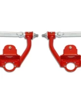 Spohn Bright Red 4140 Chrome Moly Tubular Upper A-Arms Tall Spindle Swap w/ Polyurethane Bushings GM G-Body 1978-1987                                     - 756R - Image 14