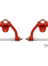 Spohn Bright Red 4140 Chrome Moly Tubular Upper A-Arms Tall Spindle Swap w/ Polyurethane Bushings GM G-Body 1978-1987                                     - 756R - Image 2