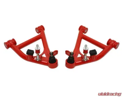 Spohn Gloss Black Tubular Front Lower A-Arms w/ Polyurethane Bushings - Factory Steering Chevrolet | Pontiac GM F-Body 1982-1992 - 781-FB