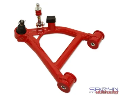 Spohn Gloss Black Tubular Front Lower A-Arms w/ Polyurethane Bushings - Factory Steering Chevrolet | Pontiac GM F-Body 1982-1992 - 781-FB