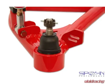 Spohn Gloss Black Tubular Front Lower A-Arms w/ Polyurethane Bushings - Factory Steering Chevrolet | Pontiac GM F-Body 1982-1992 - 781-FB