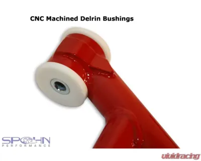Spohn Gloss Black Tubular Front Lower A-Arms w/ Polyurethane Bushings - Factory Steering Chevrolet | Pontiac GM F-Body 1982-1992 - 781-FB