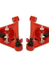 Spohn Gloss Black Tubular Front Lower A-Arms w/ Polyurethane Bushings - Pinto Manual Rack Chevrolet | Pontiac GM F-Body 1982-1992                                     - 782-FMRB - Image 16