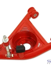 Spohn Gloss Black Tubular Front Lower A-Arms w/ Polyurethane Bushings - Pinto Manual Rack Chevrolet | Pontiac GM F-Body 1982-1992                                     - 782-FMRB - Image 3