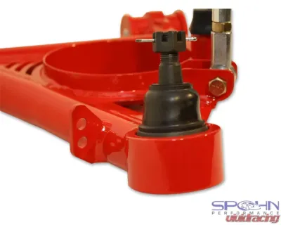 Spohn Gloss Black Tubular Front Lower A-Arms w/ Polyurethane Bushings - Pinto Manual Rack Chevrolet | Pontiac GM F-Body 1982-1992 - 782-FMRB