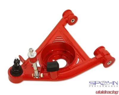 Spohn Gloss Black Tubular Front Lower A-Arms w/ Polyurethane Bushings GM G-Body 1978-1987 - 782-GB