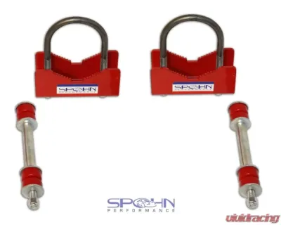 Spohn Bright Red 3.25" Axle Tube Diameter Rear Sway Bar Installation Kit Chevrolet | Pontiac GM F-Body 1982-2002 - 901-325R