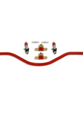 Spohn Bright Red 4140 Chrome Moly Solid 1.00" (25mm) Diameter Rear Sway Bar w/ Spherical End Links Chevrolet | Pontiac GM F-Body 1982-2002                                     - 923-Rear-SELR - Image 4
