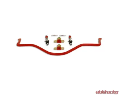 Spohn Bright Red 4140 Chrome Moly Solid 1.00" (25mm) Diameter Rear Sway Bar w/ Spherical End Links Chevrolet | Pontiac GM F-Body 1982-2002 - 923-Rear-SELR