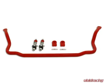 Spohn Gloss Black 4130N Chrome Moly 1.375" Diameter Tubular Front Sway Bar w/ Spherical End Links Chevrolet | Pontiac GM F-Body 1982-1992 - 923T-Front-SELB