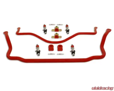 Spohn Gloss Black 4130N Chrome Moly 1.375" Front & 1.00" Rear Sway Bars w/ Spherical End Links Chevrolet | Pontiac GM F-Body 1982-1992 - 923T-SELB