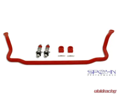 Spohn Gloss Black 4130N Chrome Moly 1.375" Front & 1.00" Rear Sway Bars w/ Spherical End Links Chevrolet | Pontiac GM F-Body 1982-1992 - 923T-SELB