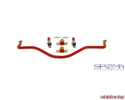 Spohn Gloss Black 4130N Chrome Moly 1.375" Front & 1.00" Rear Sway Bars w/ Spherical End Links Chevrolet | Pontiac GM F-Body 1982-1992 - 923T-SELB