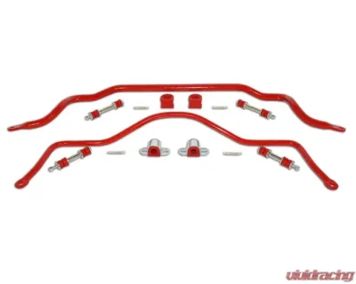 Spohn Bright Red 4140 Chrome Moly Solid Sway Bars Set Chevrolet | Pontiac GM F-Body 1993-2002 - 924R