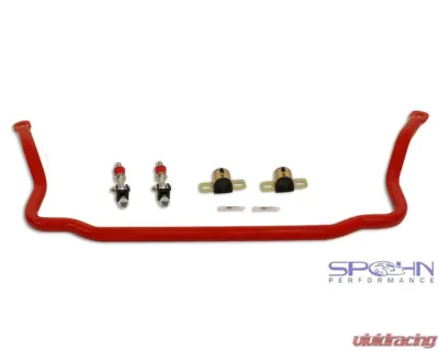 Spohn Gloss Black 4140 Chrome Moly 3.00" Rear Axle Tubes 1.375" Front & 0.875" Rear Sway Bars w/ Spherical End Links GM G-Body 1978-1987 - 925GT-PT-300B