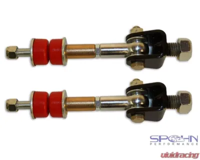 Spohn Gloss Black 4140 Chrome Moly 3.00" Rear Axle Tubes 1.375" Front & 0.875" Rear Sway Bars w/ Spherical End Links GM G-Body 1978-1987 - 925GT-PT-300B