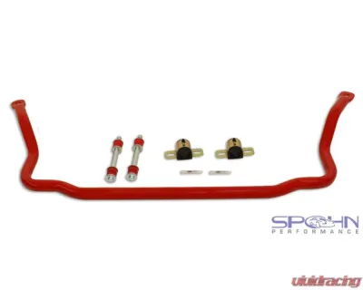Spohn Gloss Black 4130N Chrome Moly 1.375" Front & 1.00" Rear Sway Bars Set GM G-Body 1978-1987 - 925GTB