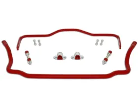Spohn Bright Red 4140 Chrome Moly Solid Sway Bars Set GM A-Body 1964-1972