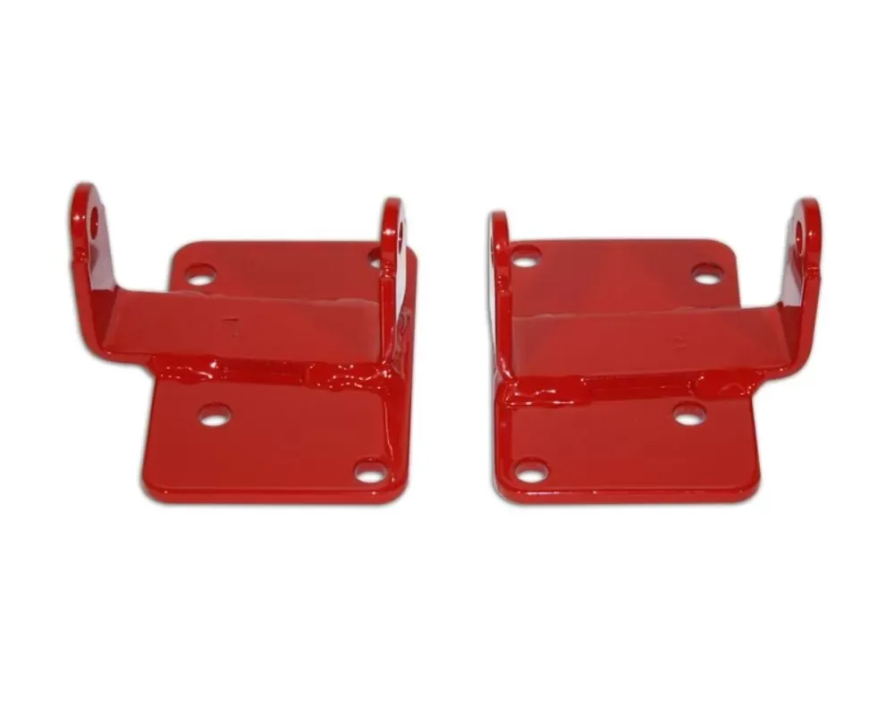 Spohn Bright Red LSx Swap Motor Mount Bushing Adapter Stands GM F | G - Body 1970-1992 - 971R