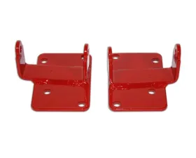 Spohn Bright Red LSx Swap Motor Mount Bushing Adapter Stands GM F | G - Body 1970-1992