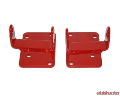 Spohn Bright Red LSx Swap Motor Mount Bushing Adapter Stands GM F | G - Body 1970-1992 - 971R