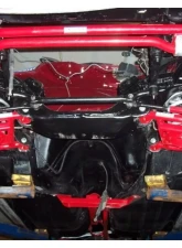 Spohn Bright Red 4130N Chrome Moly Pre-Load Adjustable Tubular Steering Brace Chevrolet | Pontiac GM F-Body 1983-1992                                     - 996-4130R - Image 2