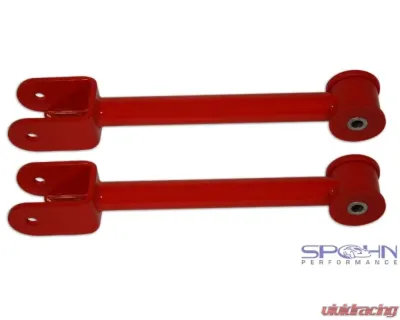 Spohn Bright Red Mild Steel Tubular Rear Trailing Arms w/ Polyurethane Bushings Chevrolet | Pontiac 2008-2015 - C10-201R