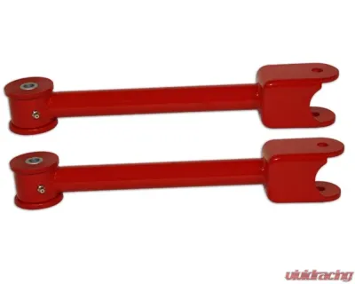 Spohn Bright Red Mild Steel Tubular Rear Trailing Arms w/ Polyurethane Bushings Chevrolet | Pontiac 2008-2015 - C10-201R
