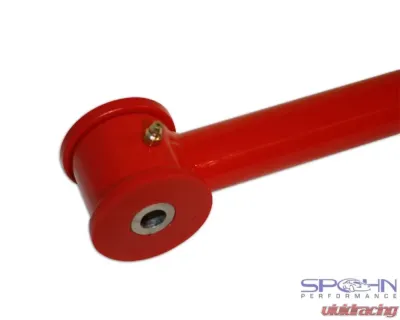 Spohn Bright Red Mild Steel Tubular Rear Trailing Arms w/ Polyurethane Bushings Chevrolet | Pontiac 2008-2015 - C10-201R