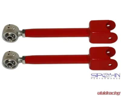 Spohn Gloss Black 4130N Chrome Moly Tubular Rear Trailing Arms w/ Del-Sphere Pivot Joints Chevrolet | Pontiac 2008-2015 - C10-205-4130B