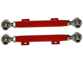 Spohn Bright Red 4130N Chrome Moly Tubular Rear Toe Links w/ Spherical Rod Ends Chevrolet | Pontiac 2008-2015
