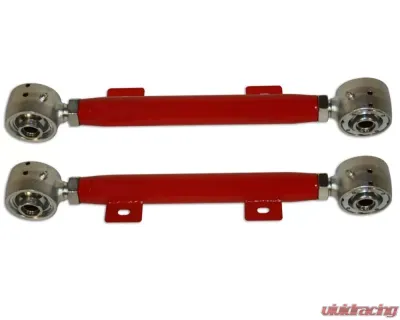 Spohn Bright Red 4130N Chrome Moly Tubular Rear Toe Links w/ Del-Sphere Pivot Joints Chevrolet | Pontiac 2008-2015 - C10-605-4130R