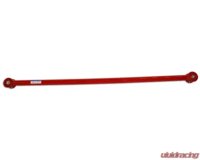 Spohn Bright Red 4130N Chrome Moly Fixed Length Tubular Panhard Bar w/ Poly / Poly Ends - C101-4130R