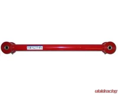Spohn Bright Red 4130N Chrome Moly Fixed Length Tubular Control Arm w/ Poly / Poly Ends - C201-4130R