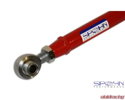 Spohn Bright Red 4130N Chrome Moly Adjustable Tubular Control Arm w/ Spherical Ends - C203-4130R