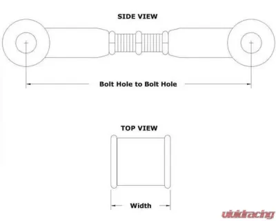Spohn Bright Red 4130N Chrome Moly Adjustable Tubular Control Arm w/ Poly / Poly Ends - C204-4130R