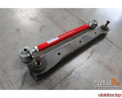 Spohn Bright Red 4130N Chrome Moly Adjustable Tubular Control Arm w/ Del-Sphere Pivot Joints - C205-4130R