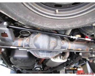 Spohn Gloss Black Adjustable Rear Panhard Bar w/ Polyurethane Bushings Dodge Ram 2009-2017 - D09-1500-104B