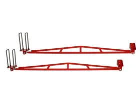 Spohn Bright Red Rear Traction Bars Dodge Ram 1994-2002