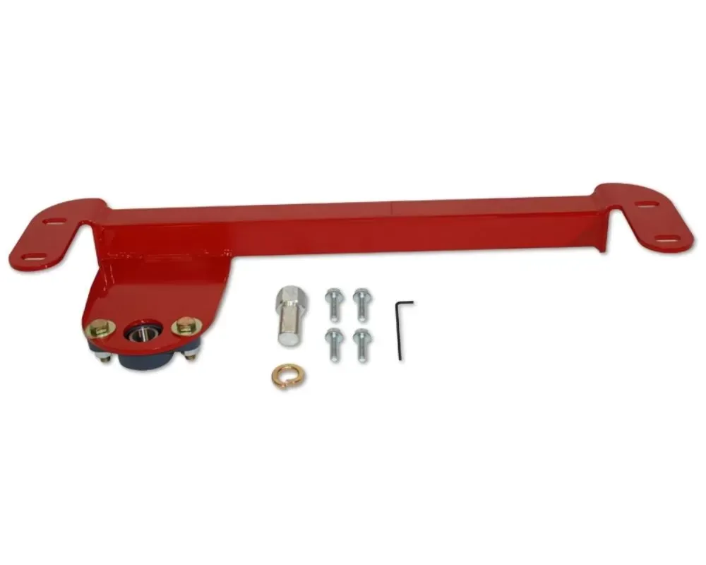 Spohn Gloss Black Steering Box Stabilizer Brace Dodge Ram 4x2 w/ Borgeson Box 1994-2002 - D94-02-SB-BORG-2WDB
