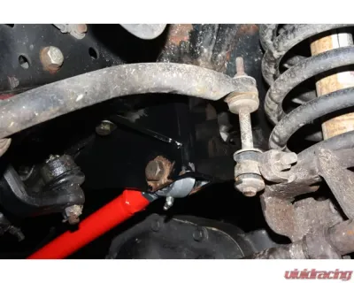 Spohn Bright Red Stock to 4.0" Lift Adjustable Front Track Bar Dodge Ram 1994-2002 - D94-02-TB-DSR